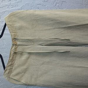 Tommy Bahama wide leg, 4, silk & linen green, pants, yoga, washable